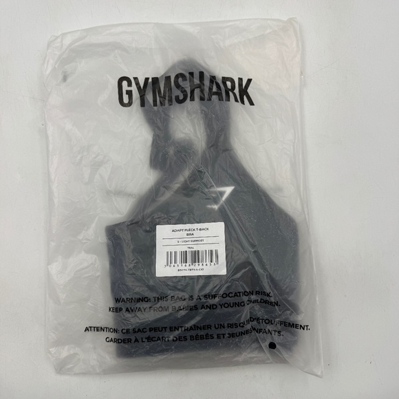 NEW Gymshark Adapt Fleck T Back Bra Teal - Picture 3 of 6